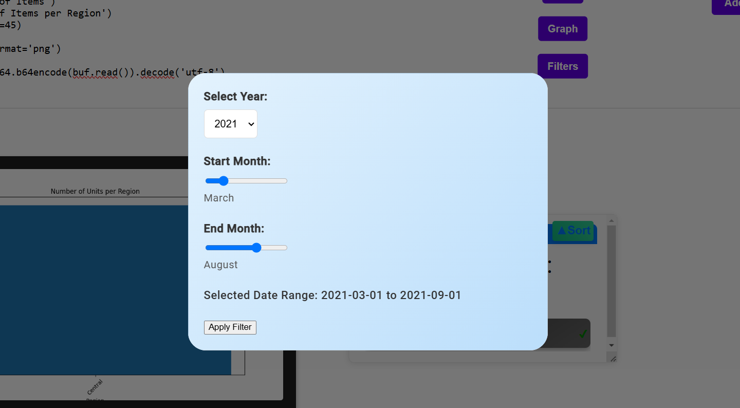 BI Management chronological filtering
